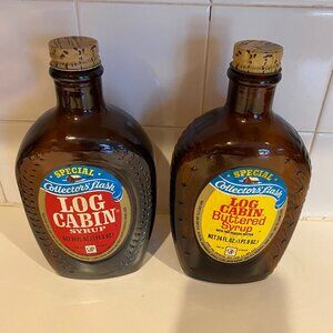 Vintage Log Cabin Syrup Bottles--Collector's Flash